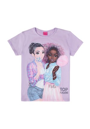 Print T-shirt - orchid bloom