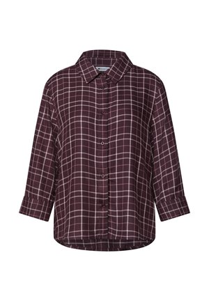 Street One, 3/4-ARM HEMDBLUSE MIT MUSTER - Camicia - rustic rouge
