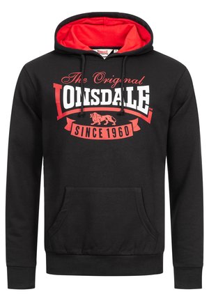 NORMALE PASSFORM STOTFIELD - Kapuzenpullover - black red white