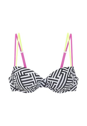 Bikini-Top - schwarz-weiß