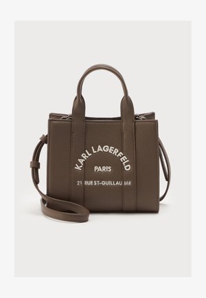 KARL LAGERFELD, SQUARE TOTE - Bolso de mano - dark taupe