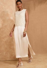 Love & Roses REGULAR FIT - MIDI - Pletené šaty - neutral