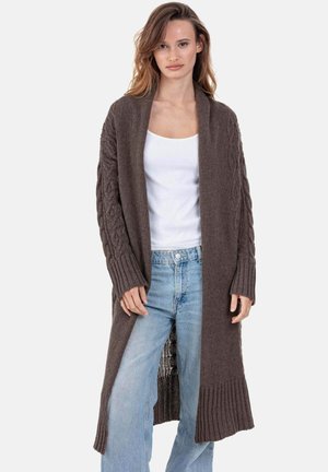 Gilet - marron chiné