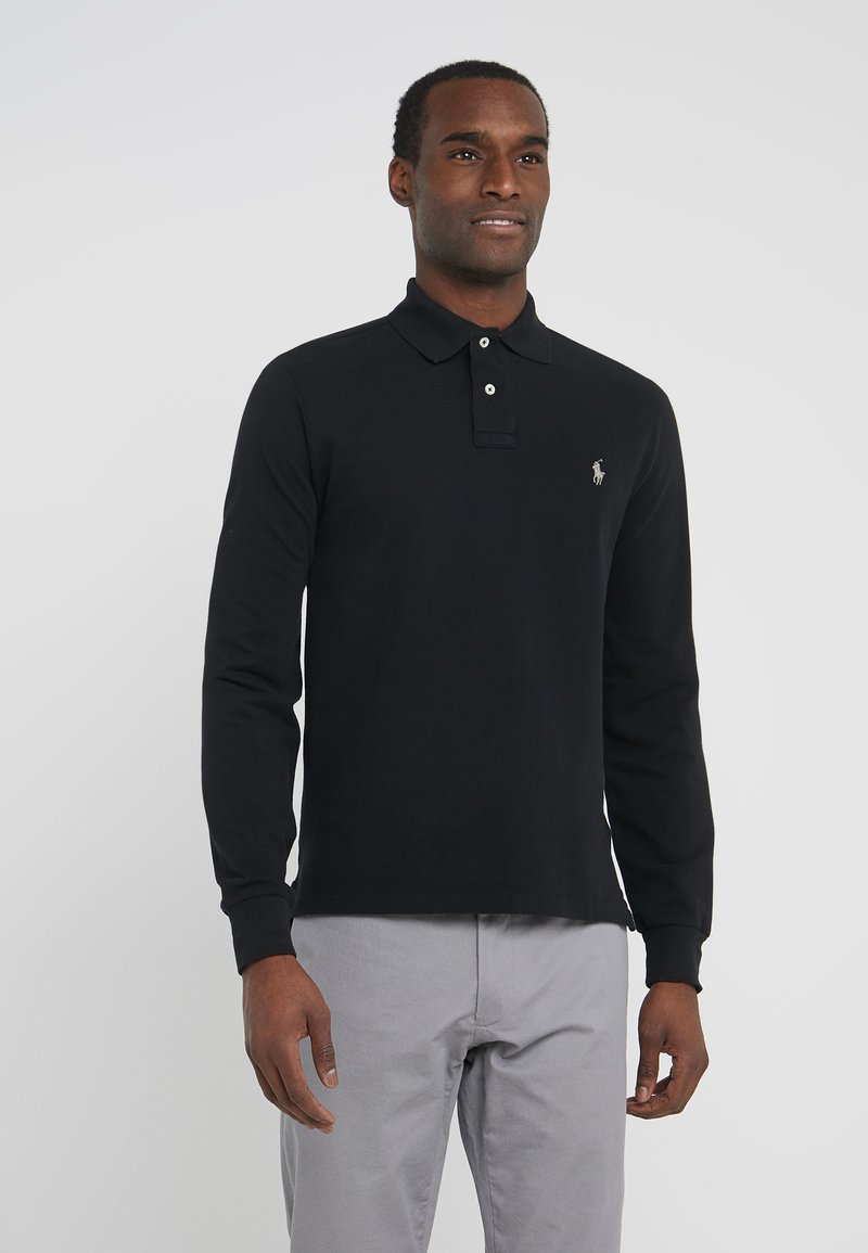 Polo Ralph Lauren - SLIM LONG SLEEVE - Polo - polo black, Agrandir