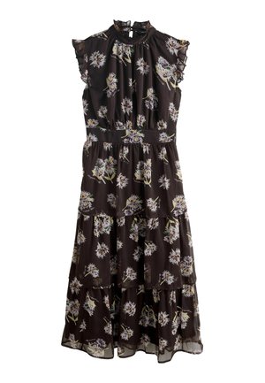 REGULAR FIT TIERED  - Maxi ruha - brown floral