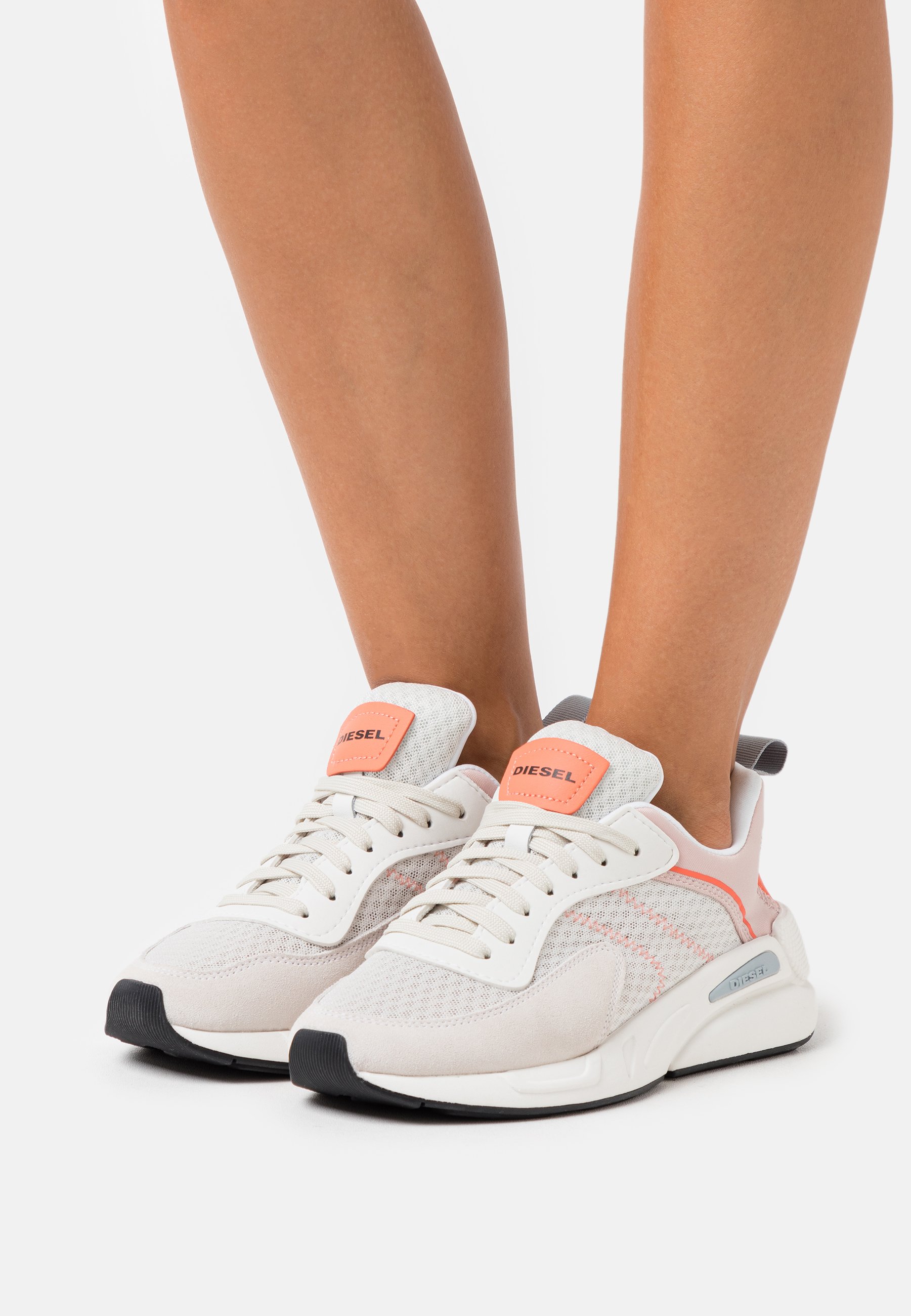 Diesel SERENDIPITY S-SERENDIPITY LOW W - Sneakers laag - white/peach/crème  - Zalando.nl