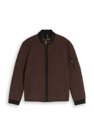 TOM TAILOR, TOM TAILOR JACKEN BOMBERJACKE AUS WASSERABWEISENDEM MATERIAL - Bomberjacke - java dark brown