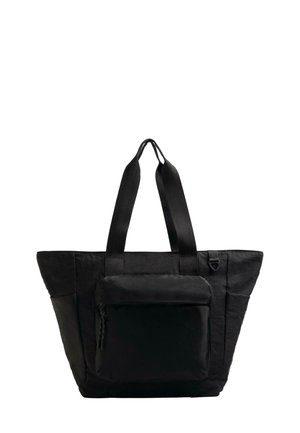 TECHNICAL WITH FRONT POCKET - Shopping bag - black