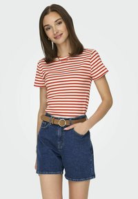 JDY MODISCHES GESTREIFTES JDY - T-shirt print - cloud dancer