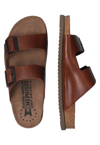 Mephisto Mules - chestnut