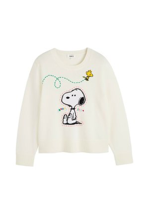 CHINTI & PARKER, CHINTI & PARKER SWEATERS SNOOPY EMBROIDERED SWEATER - Jumper - cream
