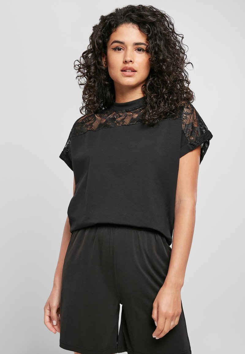 Urban Classics Print T-shirt - schwarz