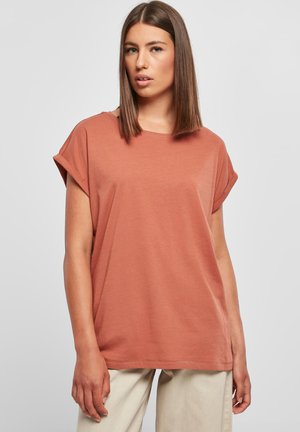 Urban Classics EXTENDED SHOULDER - Basic T-shirt - terracotta