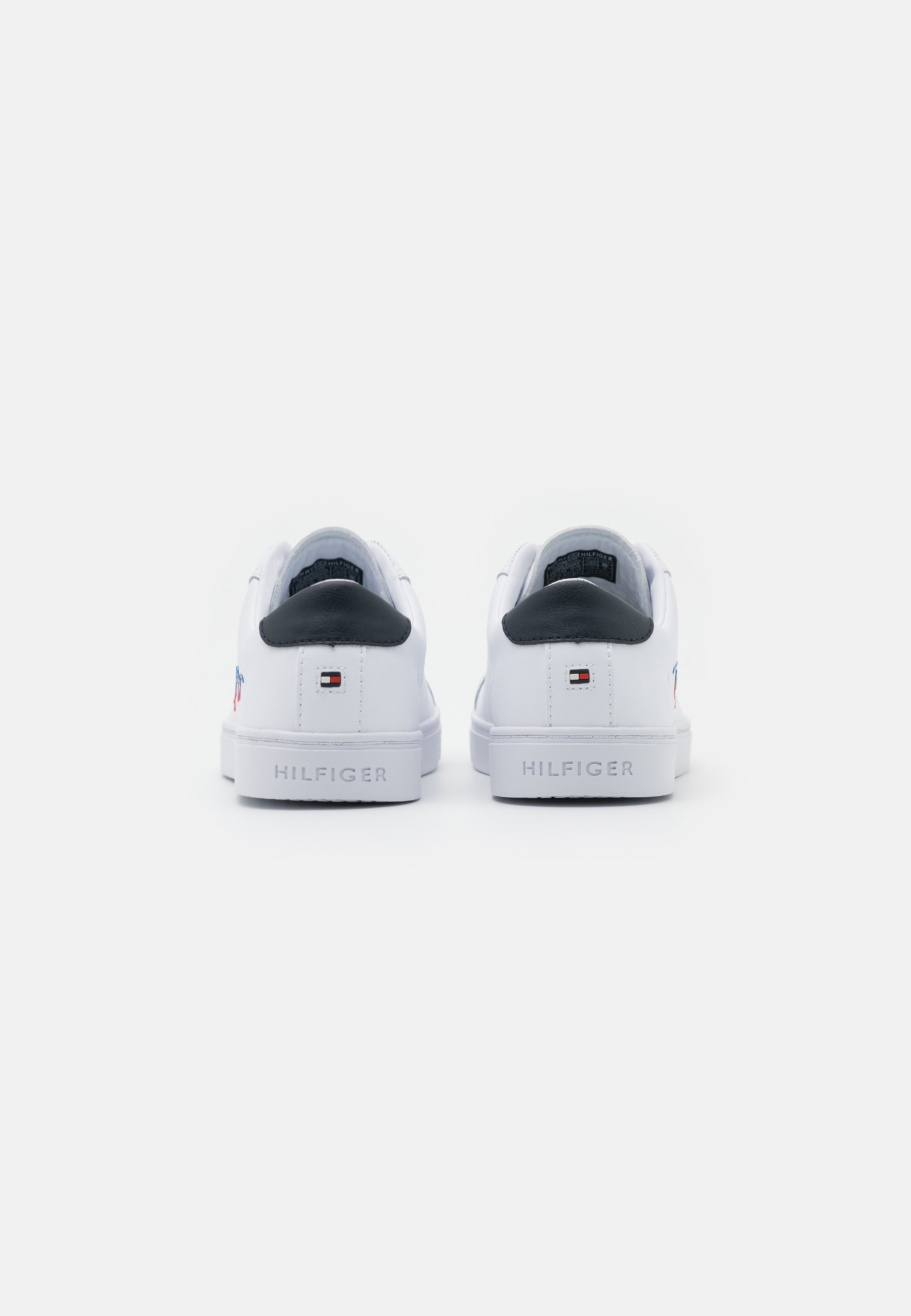 tommy hilfiger metallic signature cupsole trainers