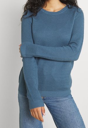 Stickad tröja - blue