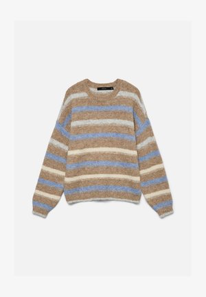 Vero Moda, VMKIRA - Pullover - silver-colored mink melange/brunnera blue/birch