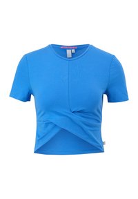 QS MIT KNOTENDETAIL - T-shirt basic - royalblau