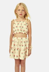 MIPOUNET Blusa - ecru  coral