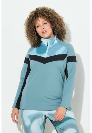 COLORBLOCK FUNCTION THERMAL ZIP - Langærmet T-shirt - ice green