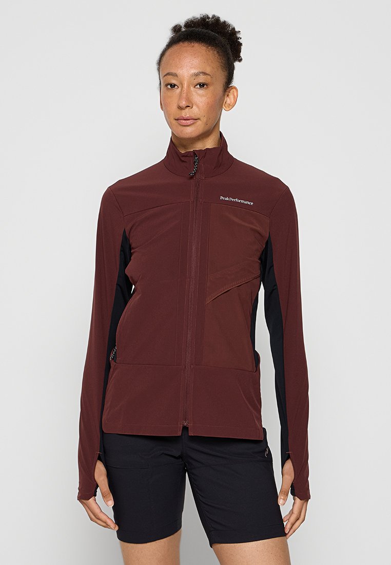 Peak Performance Softshelljas donkerbruin Peak Performance Softshelljas donkerbruin