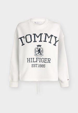 Tommy Hilfiger, VARSITY CREST SWEATSHIRT - Collegepaita - ecru