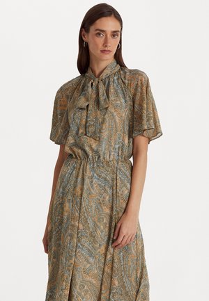 AROCHO SHORT SLEEVE DAY DRESS - Vapaa-ajan mekko - cream multi