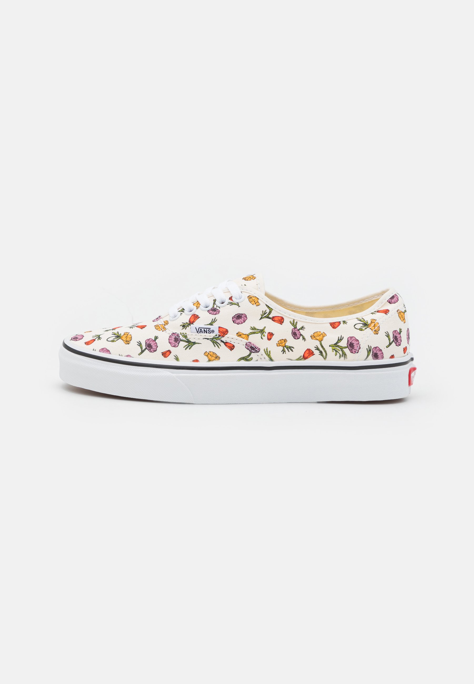 white and cream vans