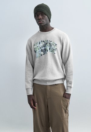 OVERLAY CAMO FILL ARCH LOGO CREW NECK - Sudadera - heather grey