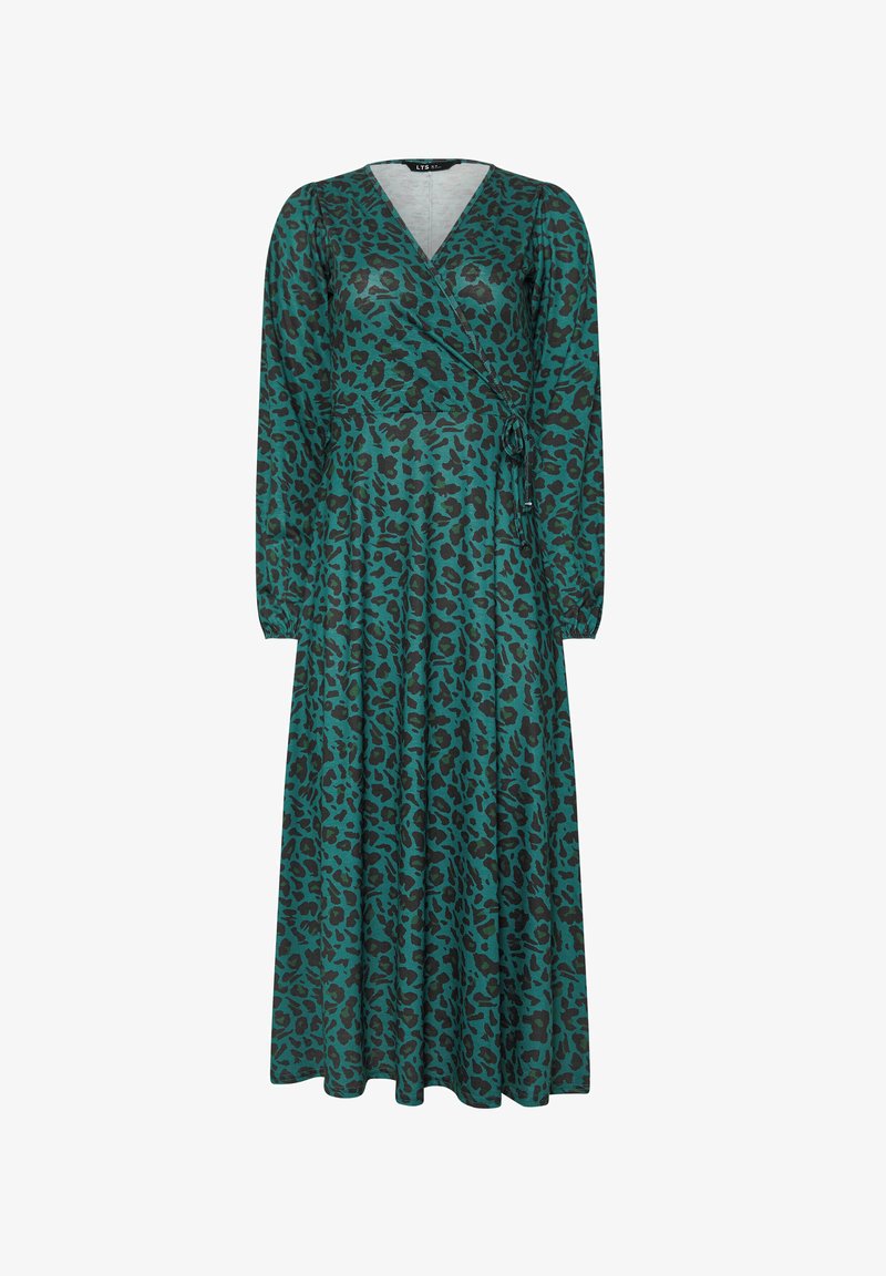 Long Tall Sally LEOPARD PRINT WRAP - Jersey dress - green/dark green - Zalando Long Tall Sally LEOPARD PRINT WRAP - Jersey dress - green/dark green - Zalando