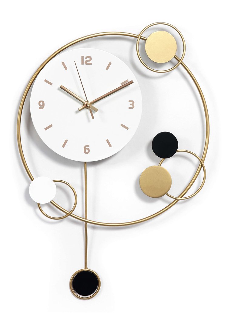 Arte Dal Mondo Wanduhr goldfarben