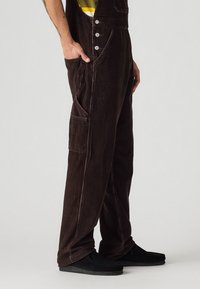 Levi's® Workwear RED TAB™ OVERALLS - Radničke traperice s naramenicama - black coffee