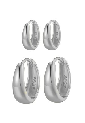 DOME HOOP 2 PACK - Boucles d'oreilles - silver coloured