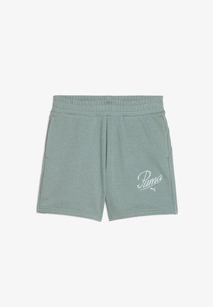 Puma, ESS SCRIPT HOCHGESCHNITTENE - Shorts - green moon