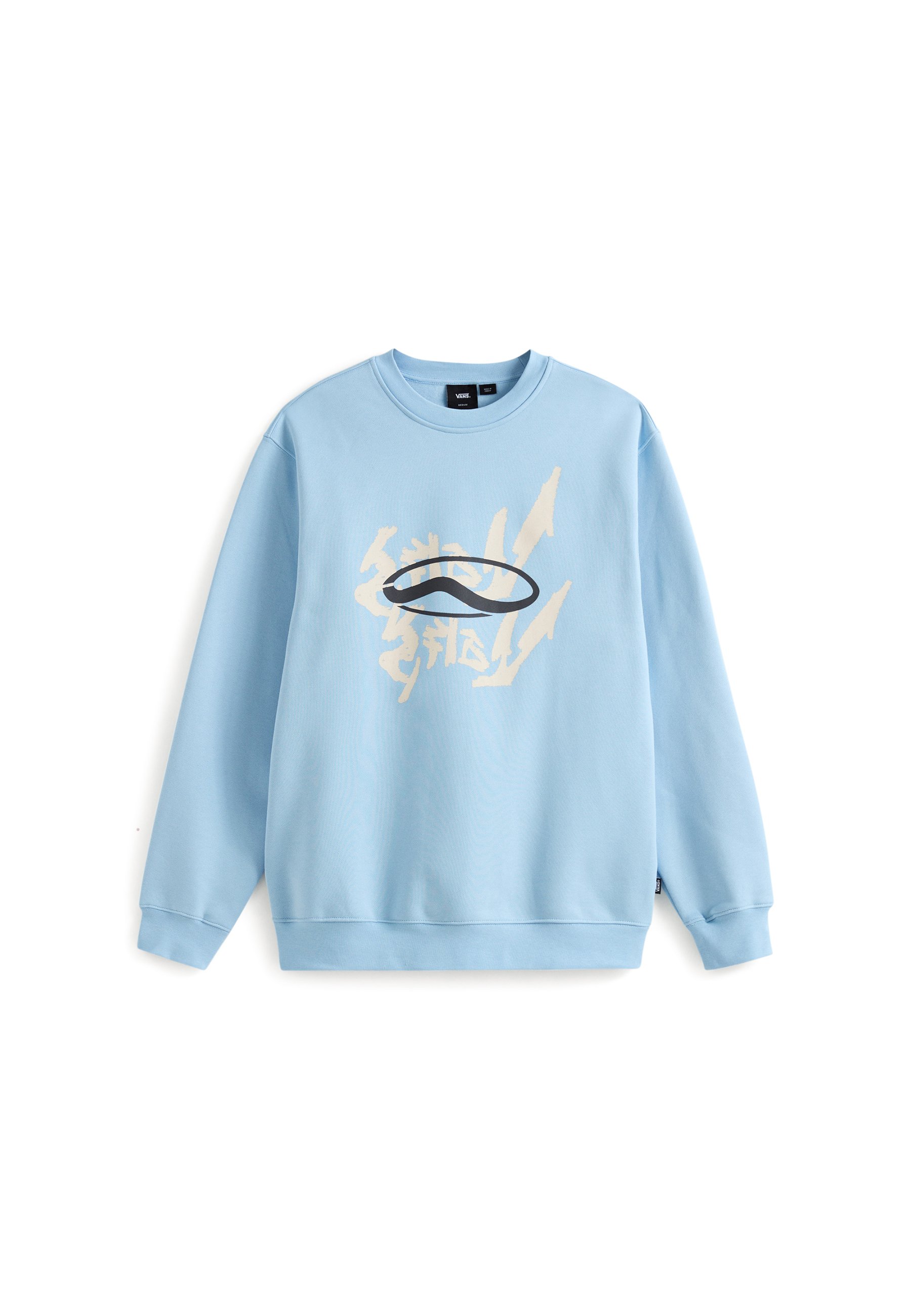 Vans MIRROR CREW NECK LOOSE. - Mikina - light blue