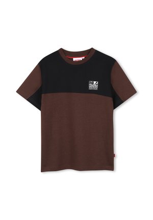 HUGO Kids, TEE-SHIRT MANCHES COURTES - T-shirt imprimé - chicory coffee