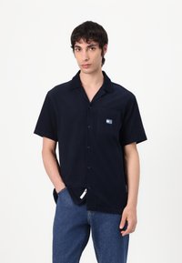 Tommy Jeans CAMP SHIRT - Shirt - dark night navy
