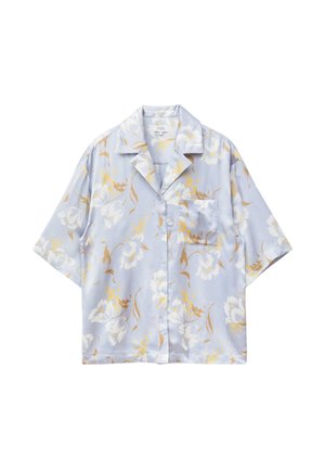 & OTHER STORIES, & OTHER STORIES OVERSIZED RESORT SHIRT - Chemisier - light blue floral