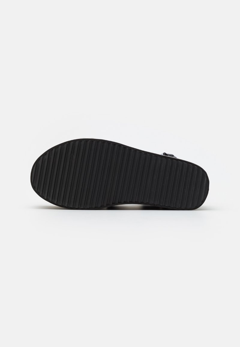 MOSCHINO Plateausandalette - nero/schwarz - Zalando.de