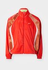 TRACK JACKET UNISEX - Poletna jakna - lt crimson/dark russet/white