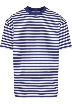 REGULAR STRIPE  - Apdrukāts T-krekls - white darkblue