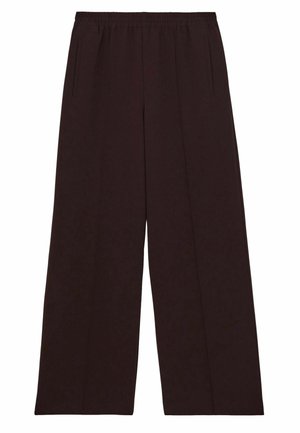 PETITE FIT - ROBYN WIDE LEG ELASTICATED WAIST - Hlače - burgundy