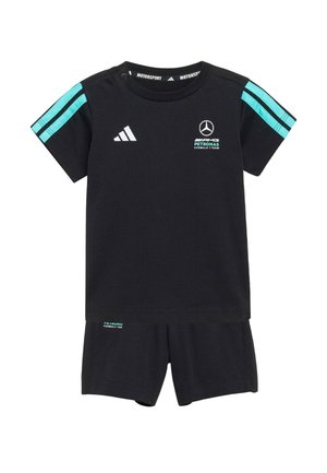 PETRONAS FORMULA TEAM JOGGER SHORT SLEEVE SET - Shorts - black   semi mint rush