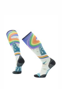 Smartwool SKI ZERO CUSHION RAINBOW TRAILS PRINT OTC - Sportsstrømper - laguna blue