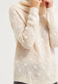 VILA Stickad tröja - beige