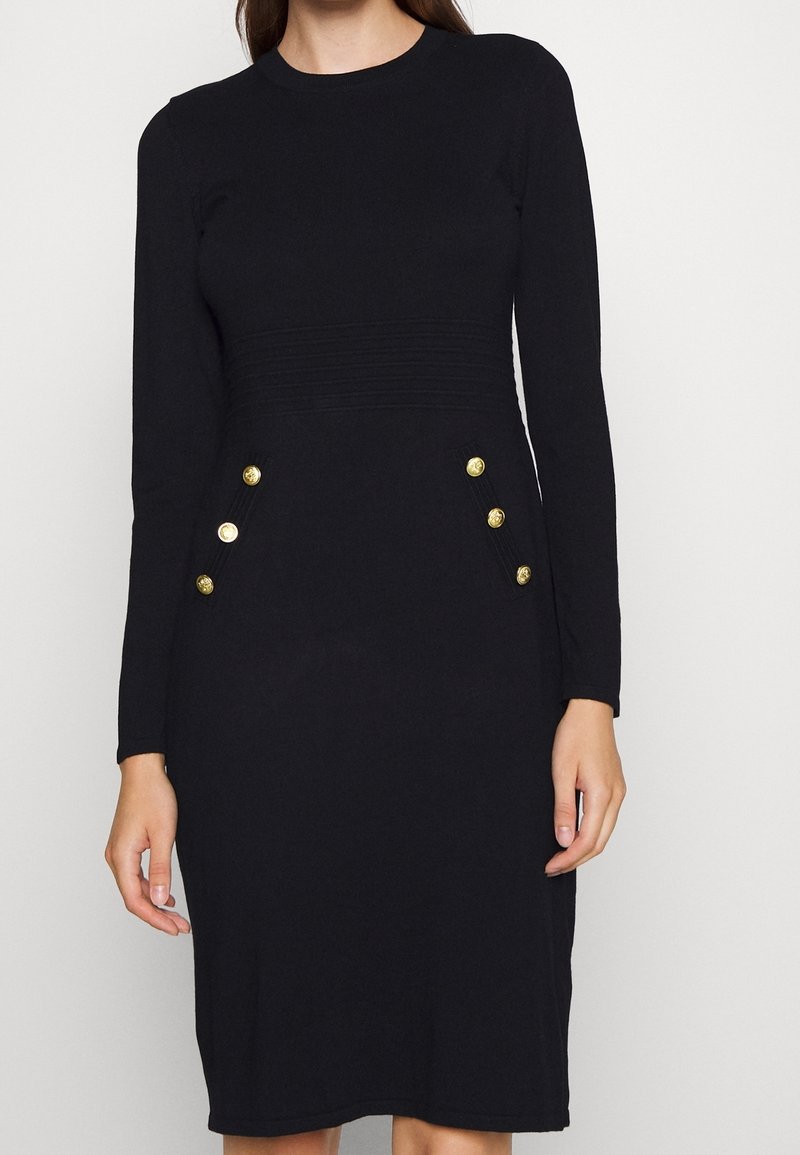 DKNY Stickad klänning - black