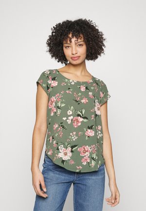 Vero Moda Tall VMSAKI ZIP - Μπλούζα - laurel wreath