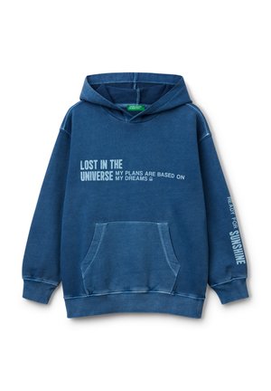 WITH PRINT - Hoodie - blue