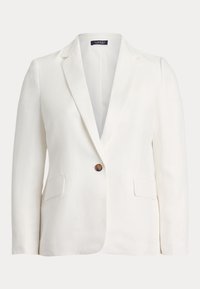 LINEN-BLEND TWILL BLAZER - Suknjič - white