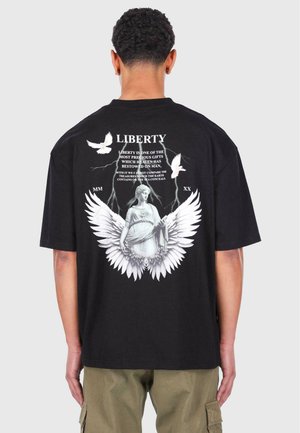 Dropsize Marškinėliai su spaudiniu - black