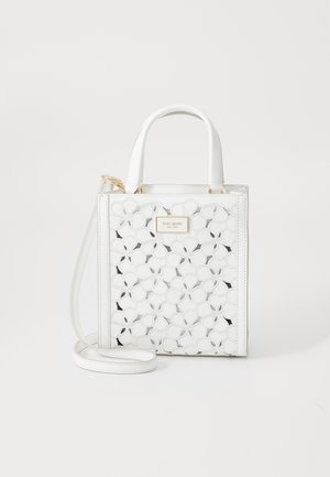 MANHATTAN EYELET MINI TOTE - Handbag - true white